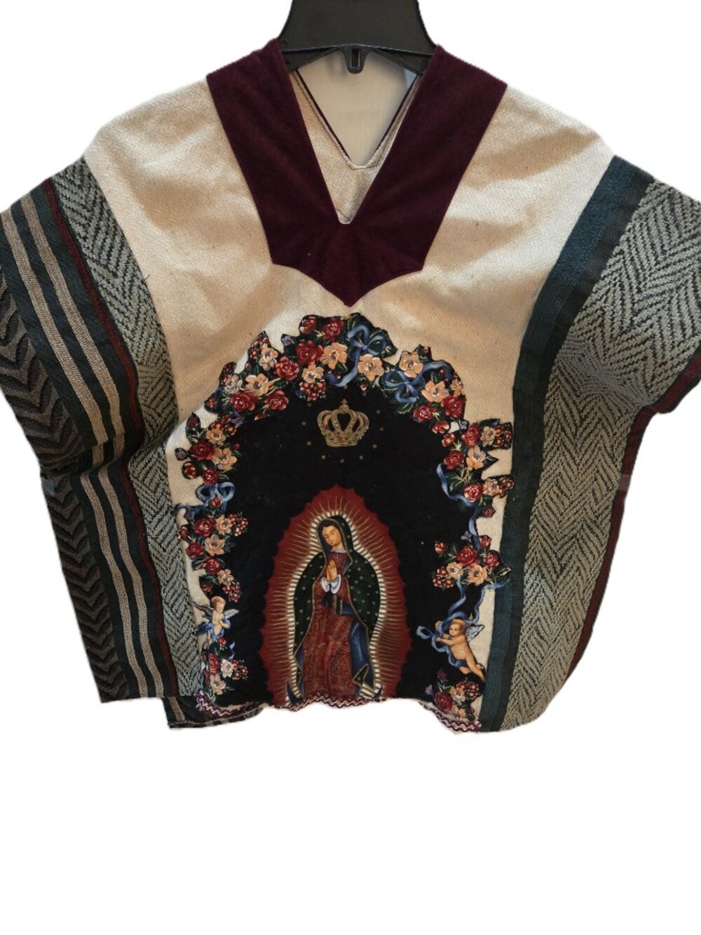 Mexican poncho Our Lady of Guadalupe LITTLE BOYS
